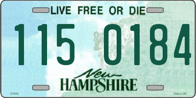 NH license plate 1150184