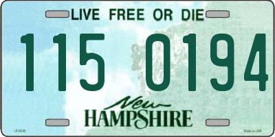 NH license plate 1150194