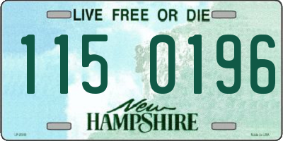 NH license plate 1150196