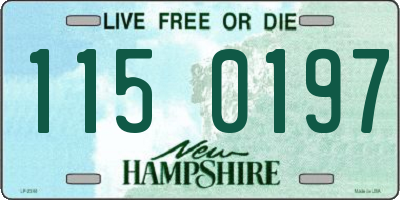 NH license plate 1150197