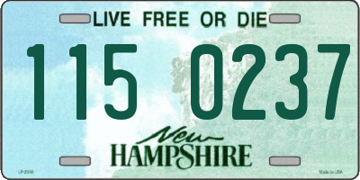 NH license plate 1150237