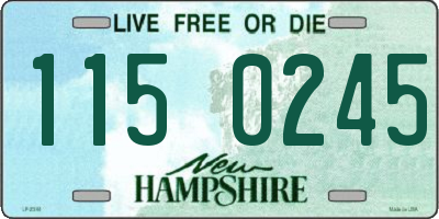 NH license plate 1150245