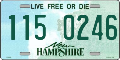 NH license plate 1150246