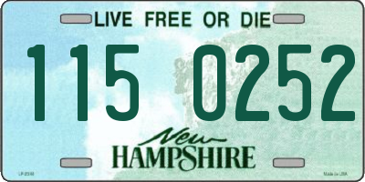 NH license plate 1150252