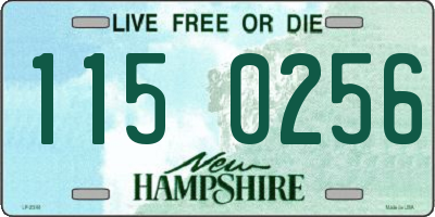 NH license plate 1150256