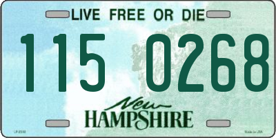 NH license plate 1150268