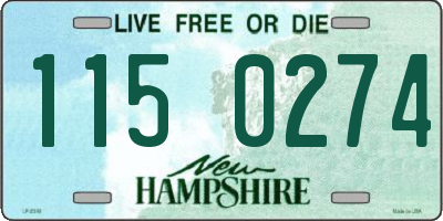 NH license plate 1150274