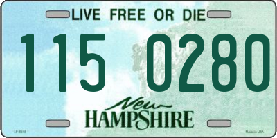 NH license plate 1150280