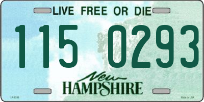 NH license plate 1150293