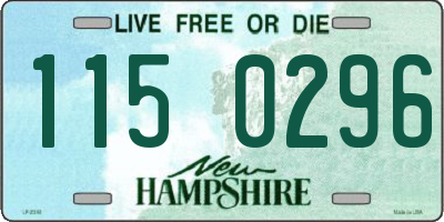 NH license plate 1150296