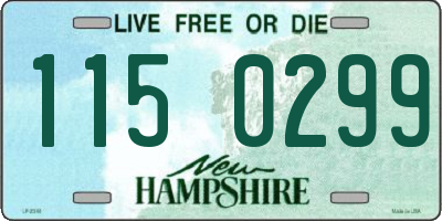NH license plate 1150299