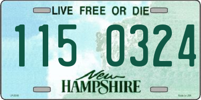 NH license plate 1150324