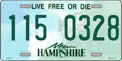 NH license plate 1150328
