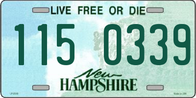 NH license plate 1150339