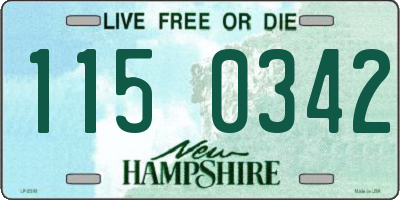NH license plate 1150342