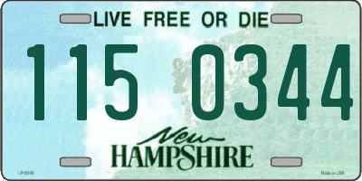 NH license plate 1150344