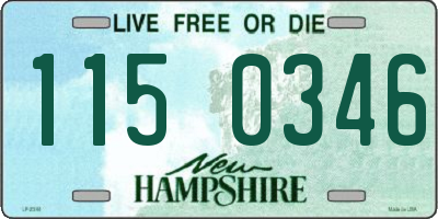 NH license plate 1150346