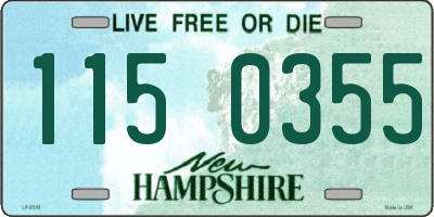 NH license plate 1150355
