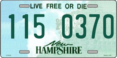 NH license plate 1150370