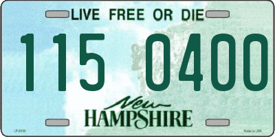 NH license plate 1150400