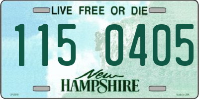 NH license plate 1150405