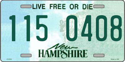 NH license plate 1150408