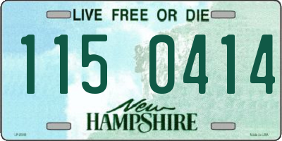 NH license plate 1150414