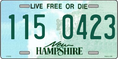 NH license plate 1150423