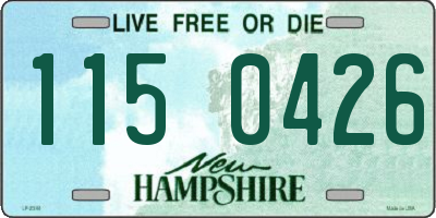 NH license plate 1150426