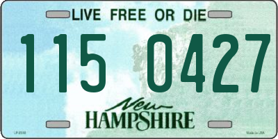 NH license plate 1150427