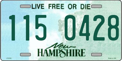 NH license plate 1150428