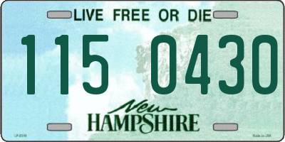 NH license plate 1150430