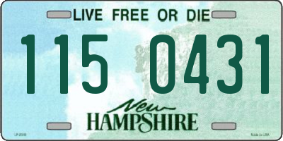 NH license plate 1150431