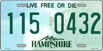 NH license plate 1150432