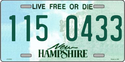 NH license plate 1150433