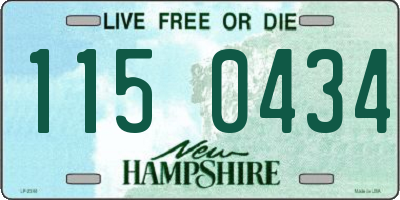 NH license plate 1150434