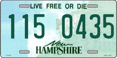 NH license plate 1150435