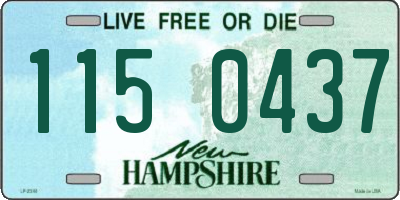 NH license plate 1150437