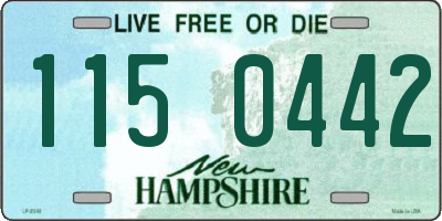 NH license plate 1150442