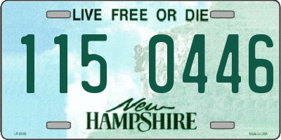 NH license plate 1150446