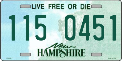 NH license plate 1150451