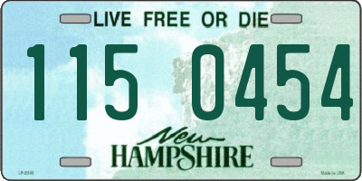 NH license plate 1150454