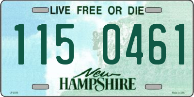 NH license plate 1150461