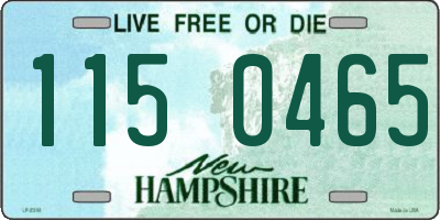 NH license plate 1150465
