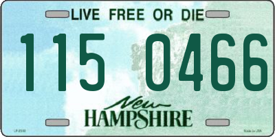NH license plate 1150466