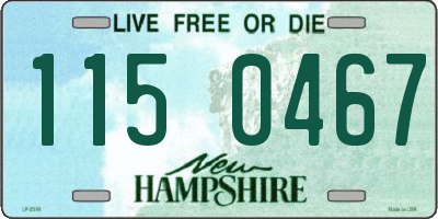 NH license plate 1150467