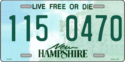 NH license plate 1150470
