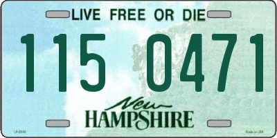 NH license plate 1150471
