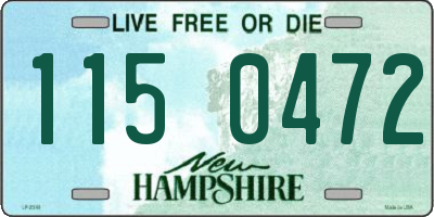 NH license plate 1150472