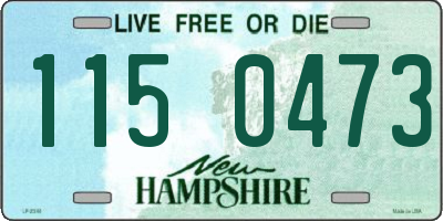 NH license plate 1150473